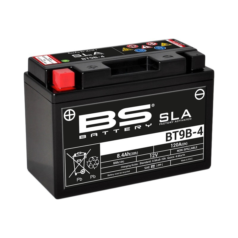 Yamaha Xt 660 Z Tenere [BS BATTERY] - SLA Maintenance Free Battery Factory Activated - BT9B-4
