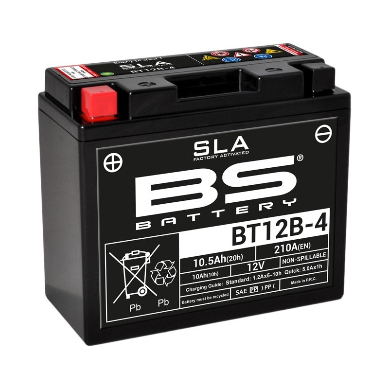 Ducati Monster 916 [BS BATTERY] - SLA Maintenance Free Battery Factory Activated - BT12B-4