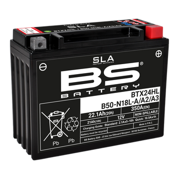 Ktm Er 600 [BS BATTERY] - SLA Maintenance Free Battery Factory Activated - BTX24HL/B50-N18L-A/A2/A3