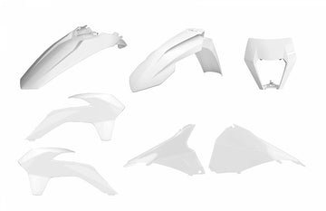 KTM 350 EXC F [2014-2016] - Enduro Restyling Plastik-Kit Weiß KTM EXC