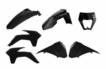 KTM 200 EXC [2014-2016] - Enduro Restyling Plastik-Kit Schwarz KTM EXC
