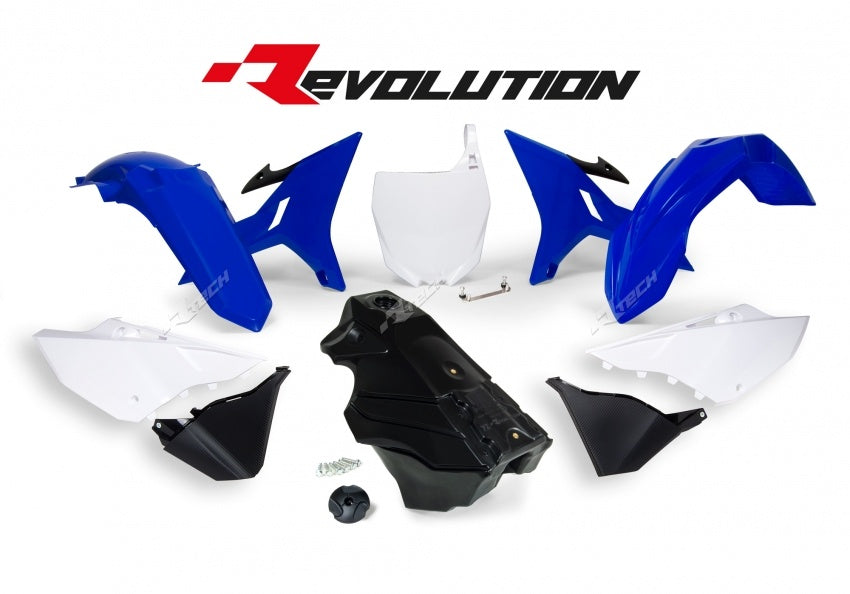 Yamaha YZ 250 (CG 20) [2005] - Revolution Plastik-Kit mit Tank OEM-Farbe Blau/Weiß/Schwarz Yamaha YZ125/250