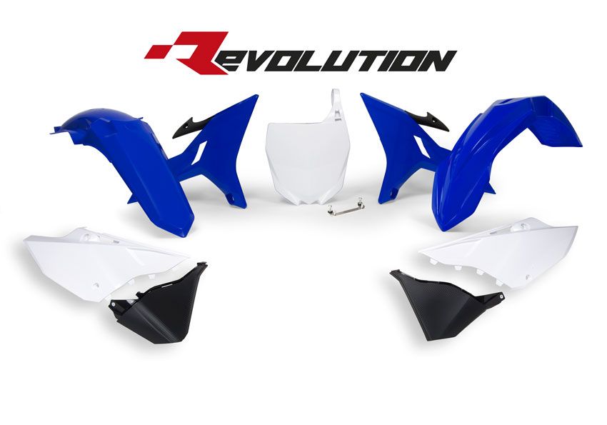 Yamaha YZ 250 (CG 13) [2003] - Revolution Ersatz-Plastik-Kit Blau/Weiß Yamaha YZ125/250