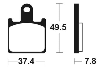 Kawasaki Zr 400 [TECNIUM] - brake pads MTR338 sintered metal