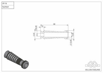 Bmw R 1250 Gs Adventure [GILLES] - TOOLING Sport Passenger Footrests Silver BMW - 0