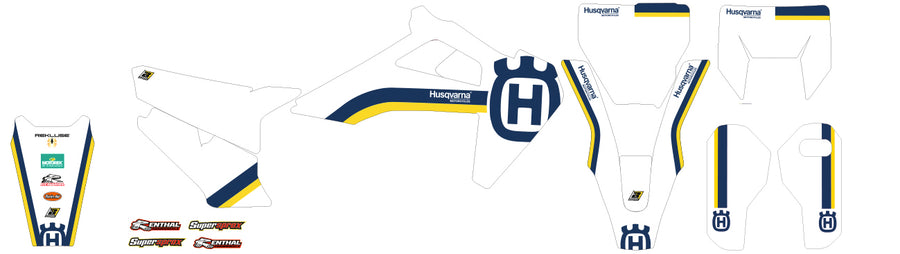 HUSQVARNA FE 250 [2020-2023] - Retro Graphic Kit - Husqvarna FC/TC/TE/FE