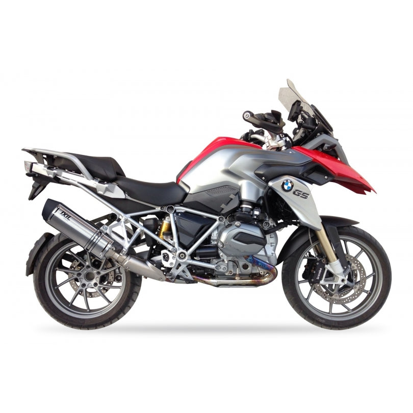 BMW R 1200 GS Adventure (0470) [2013] - Hexoval Endtopf Edelstahl / Endkappe Edelstahl schwarz - OB5097VSE