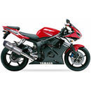 Yamaha YZF-R6 (RJ09) [2004-2005] - Hexoval muffler stainless steel / end cap stainless steel black - OY9053VSE