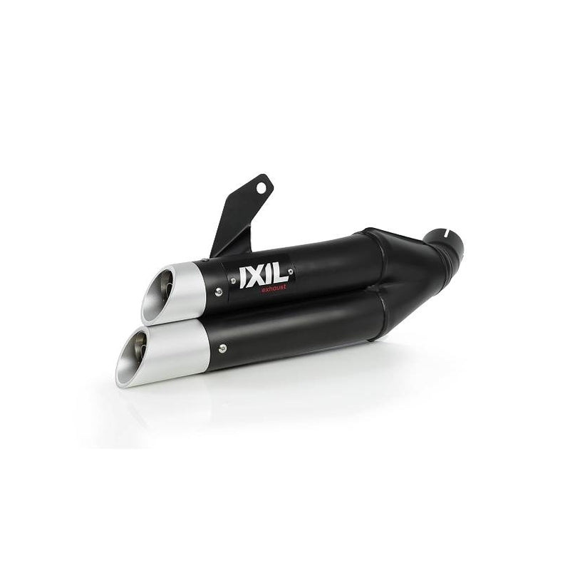 Honda Nc 750 [IXIL] - Hyperlow silencer stainless steel black / end cap aluminum - XH6362XB