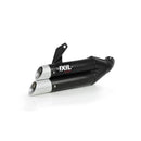 Honda Nc 750 [IXIL] - Hyperlow silencer stainless steel black / end cap aluminum - XH6362XB-1