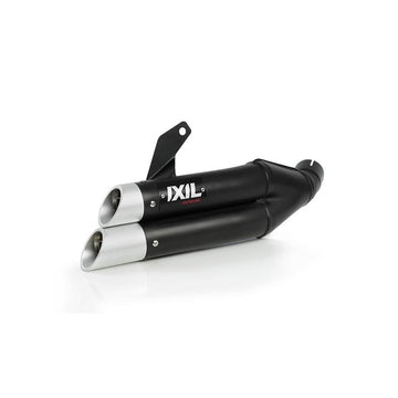 Honda Nc 750 S Dct [IXIL] - Hyperlow silencer stainless steel black / end cap aluminum - XH6362XB