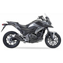 Honda Nc 700 [IXIL] - Hyperlow silencer stainless steel black / end cap aluminum - XH6362XB-2