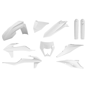 KTM 125 XC [2021-2023] - Plastik-Kit Weiss - KTM EXC/EXC-F