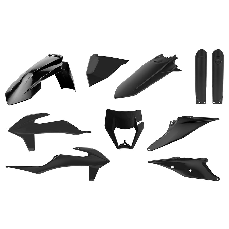 KTM 250 EXC TPI [2020-2023] - Plastik-Kit Schwarz - KTM EXC/EXC-F