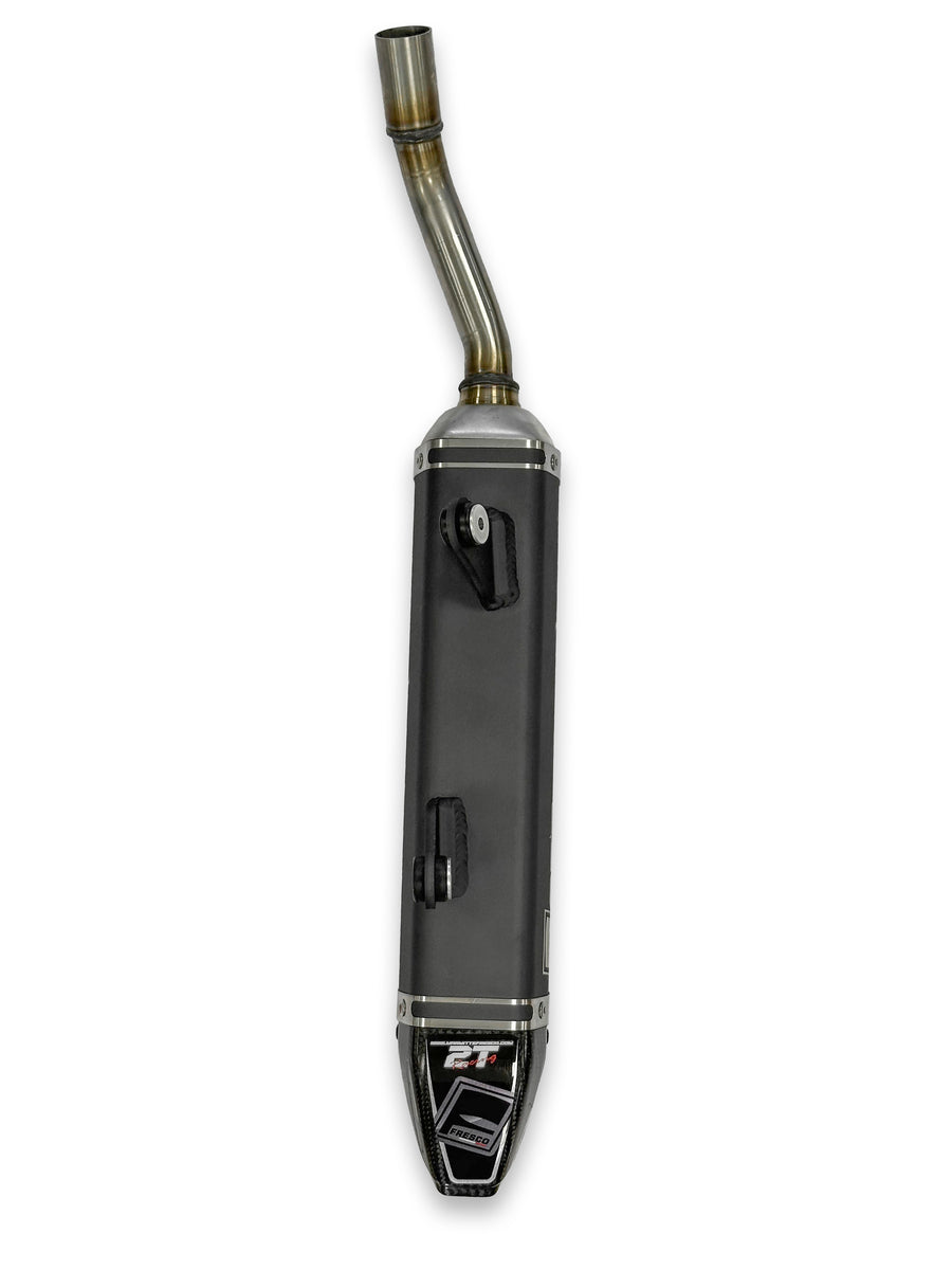 Yamaha YZ 250 (CG 17) [2004] - Carby silencer black aluminum/carbon end cap