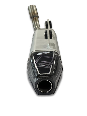 KTM 300 EXC TPI [2020-2023] - Carby silencer white aluminum/carbon end cap