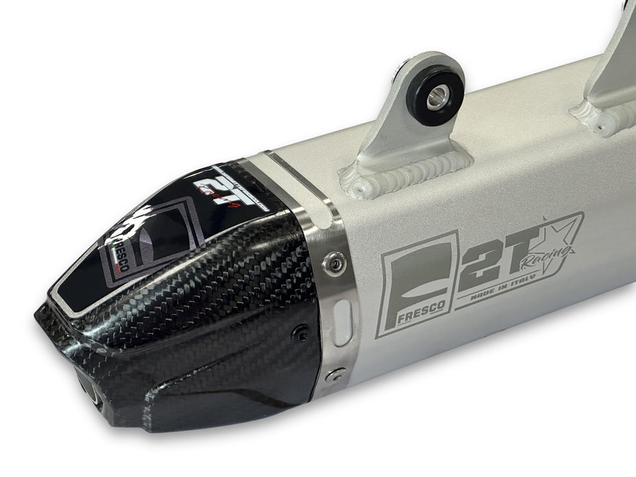 Sherco 300 SE Xtrem [2025-2026] - Carby Schalldämpfer weisses Aluminium/Karbon-Endkappe