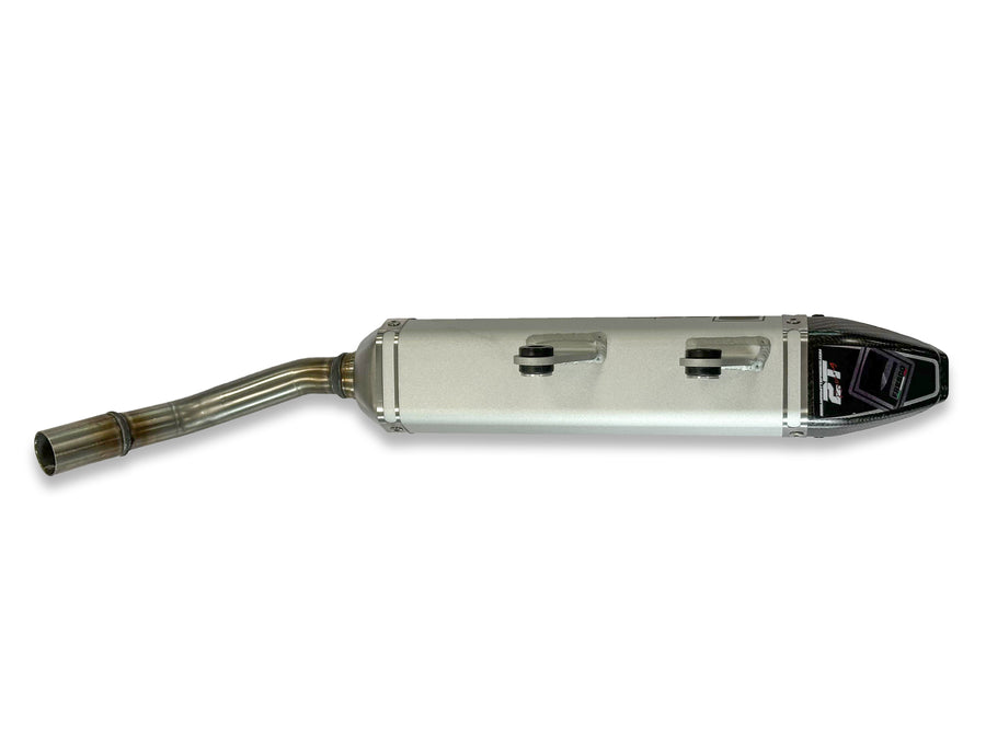 Sherco 300 SE Factory [2025-2027] - Carby Schalldämpfer weisses Aluminium/Karbon-Endkappe