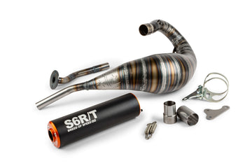 Beta RR SM 50 2T - Exhaust 80 - 90cc CNC orange / black
