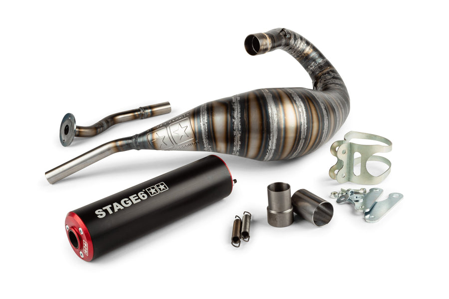 Beta RR Track 50 2T - Auspuff 80 - 90cc CNC rot / schwarz