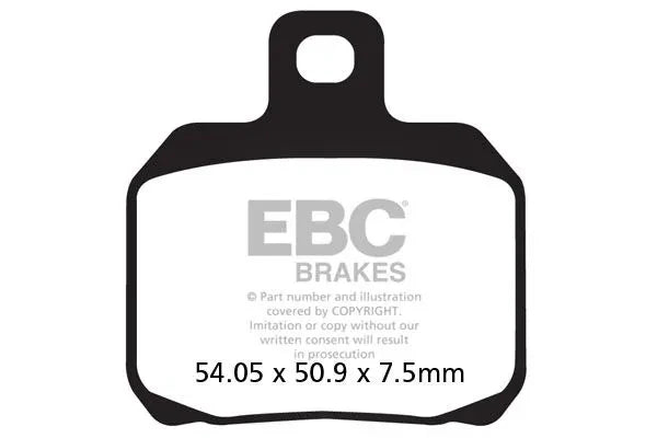 DUCATI MONSTER 696 [EBC] – Halbgesinterte Vee-Bremsbeläge hinten
