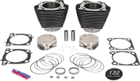 Harley-Davidson FLHCS 1923 Softail Heritage Classic 117 [2025] - 132" Hochverdichtungs- / 136" Big Bore Kit – Oberfläche: Schwarz, Hervorgehobene Lamellen – Merkmal: +8,5 cm³ Kuppelvolumen – Bild 8