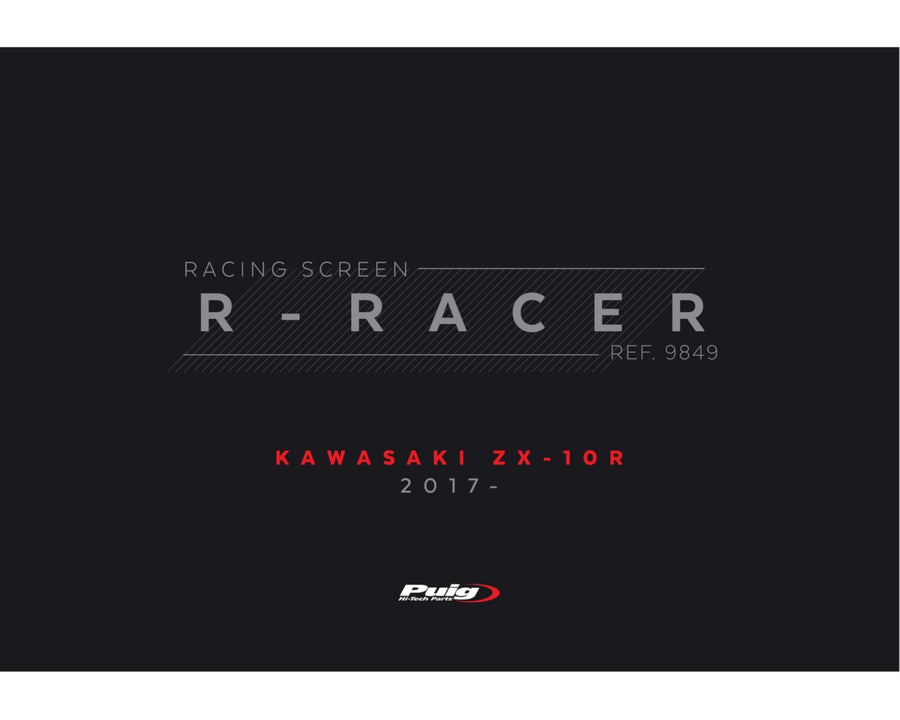 KAWASAKI ZX-10RR NINJA PERFORMANCE [2018] – R-Racer Screen – Black