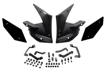 KAWASAKI Z650 [2020] - Downforce Naked Spoiler Wings | Black | PUIG 20328N
