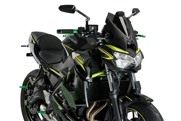 KAWASAKI Z650 [2020] - Downforce Naked Spoiler Wings | Green | PUIG 20328V