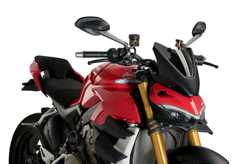 DUCATI STREETFIGHTER V4S [2024] - New Generation Sport Windshield | Heavily toned | PUIG 20467F