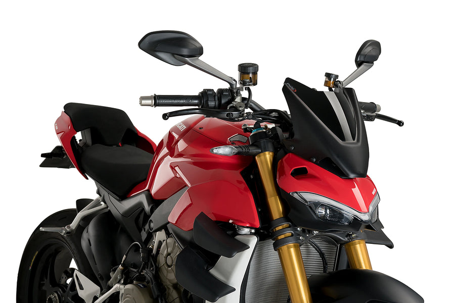 DUCATI STREETFIGHTER V4S [2024] - New Generation Sport Windshield | Black | PUIG 20467N