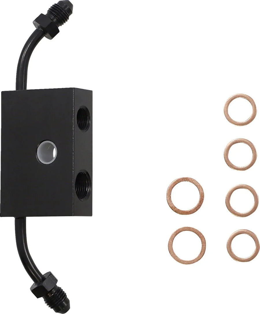 harley davidson flfb [LA CHOPPERS] - Standard Midnight Braided Handlebar Cable/Brake Line Kit