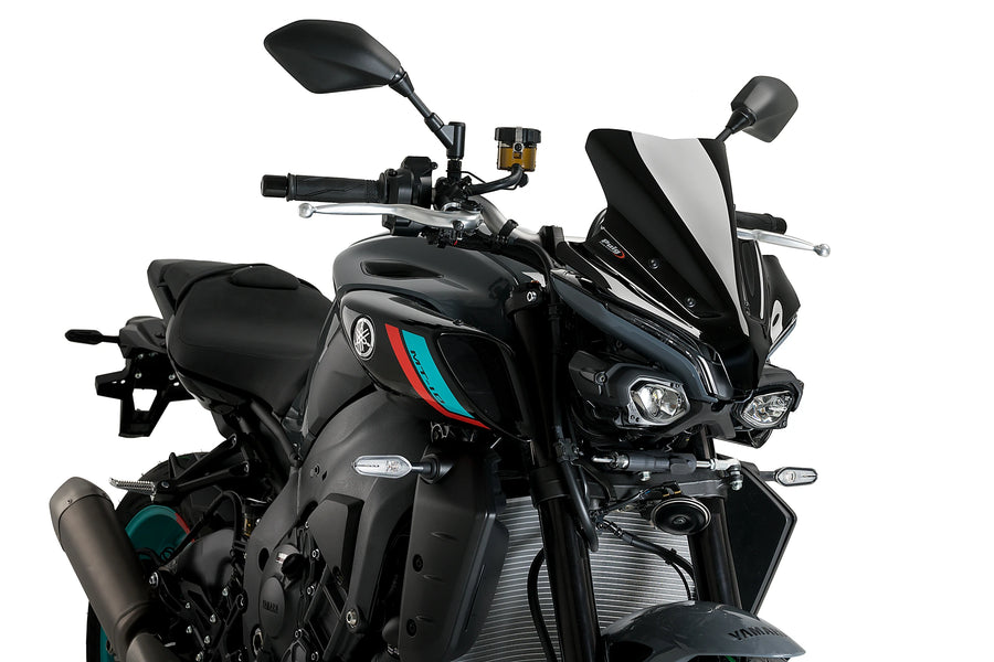 YAMAHA MT-10 SP [2025] - New Generation Sport Windshield | Black | PUIG 21361N