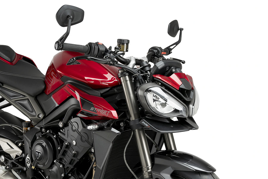 TRIUMPH STREET TRIPLE 765 RS [2023] - Frontspoiler Naked | Mattschwarz | PUIG 21594J