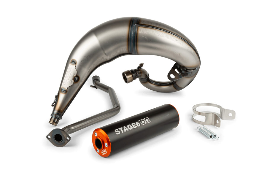 Beta RR SM 50 2T - Auspuff Streetrace High Mount CNC orange schwarz