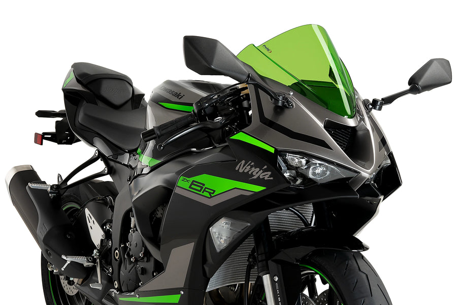KAWASAKI ZX-6R [2025] - PUIG Z-Racing Screen | Green | PUIG 21831V