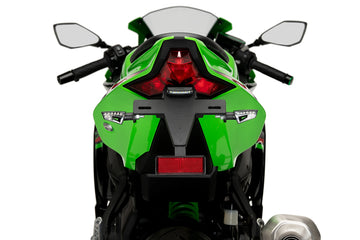 KAWASAKI ZX-4R/ZX-4RR [2024] - Kennzeichenhalter | Schwarz | PUIG 21836N