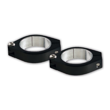 CNC Schellen-Set – 2 Schellen, Ø 38-41mm, Alu, schwarz