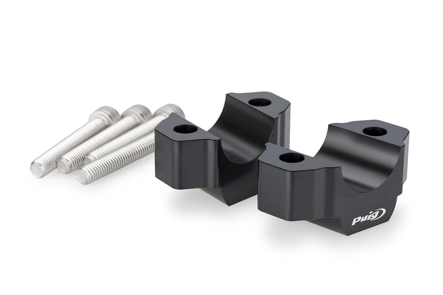 YAMAHA MT-09 Y-AMT [2024] - Handlebar risers | Black | PUIG 22100N