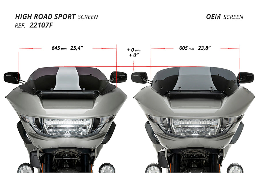 HARLEY DAVIDSON CVO ROAD GLIDE ST FLTRXSTSE [2025] - High-Road Sport Scheibe | Klar | PUIG 22107W