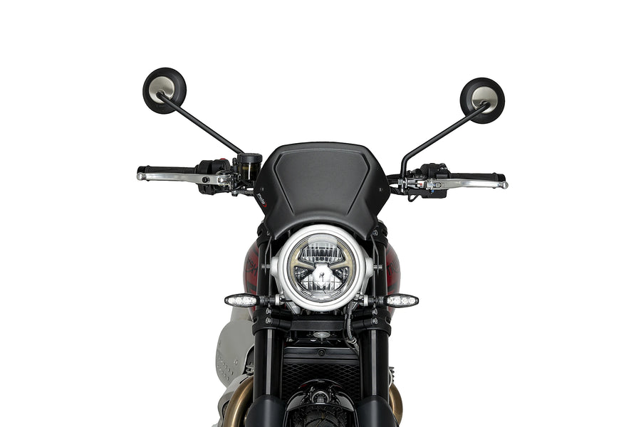 TRIUMPH SCRAMBLER 1200X [2025] - Aluminium-Frontplatte | Schwarz | PUIG 22224N
