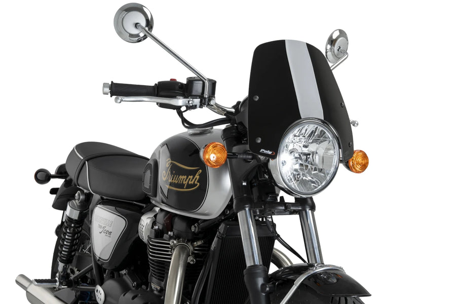 TRIUMPH BONNEVILLE T 120 BLACK [2025] – Z-Racing Screen – Transparent