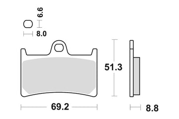 YAMAHA MT 09 TRACER [2015-2020] - Dual Sinter brake pads