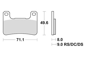SUZUKI GSX R 1000 [2004-2009] - Dual Sinter brake pads