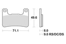 KAWASAKI ZX [2008-2015] - Dual Sinter brake pads