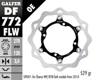 Sherco 2.5 250 [2004-2006] - floating wave brake disc, grooved – picture 6