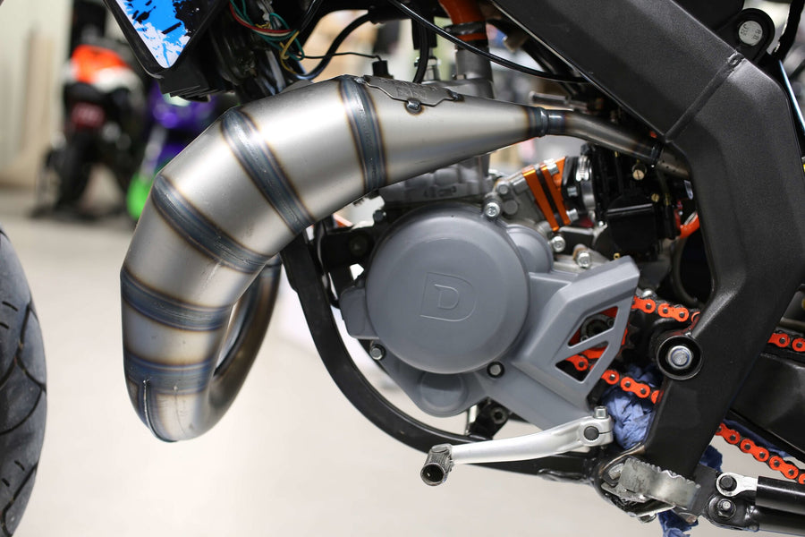 Derbi Senda R DRD Racing Enduro 50 2T D50B0 [2006–] - Auspuff 70cc CNC orange