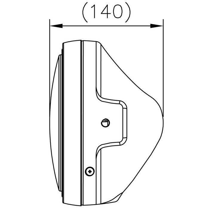 LTD-Style 7-Zoll-Hauptscheinwerfer – schwarz, H4, Klarglas