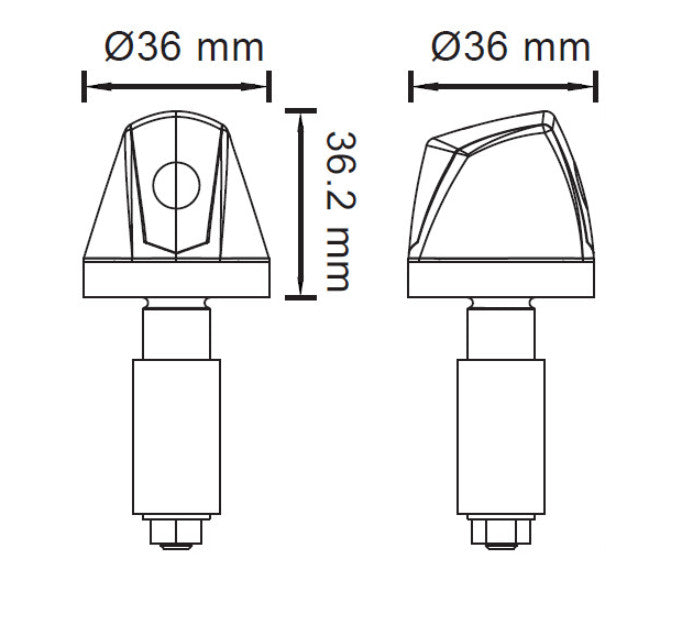 Yamaha XSR 700 – Knight LED bar end indicator pair