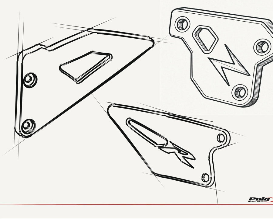 KAWASAKI ZX-6R NINJA [2025] – Heel Plates – Black
